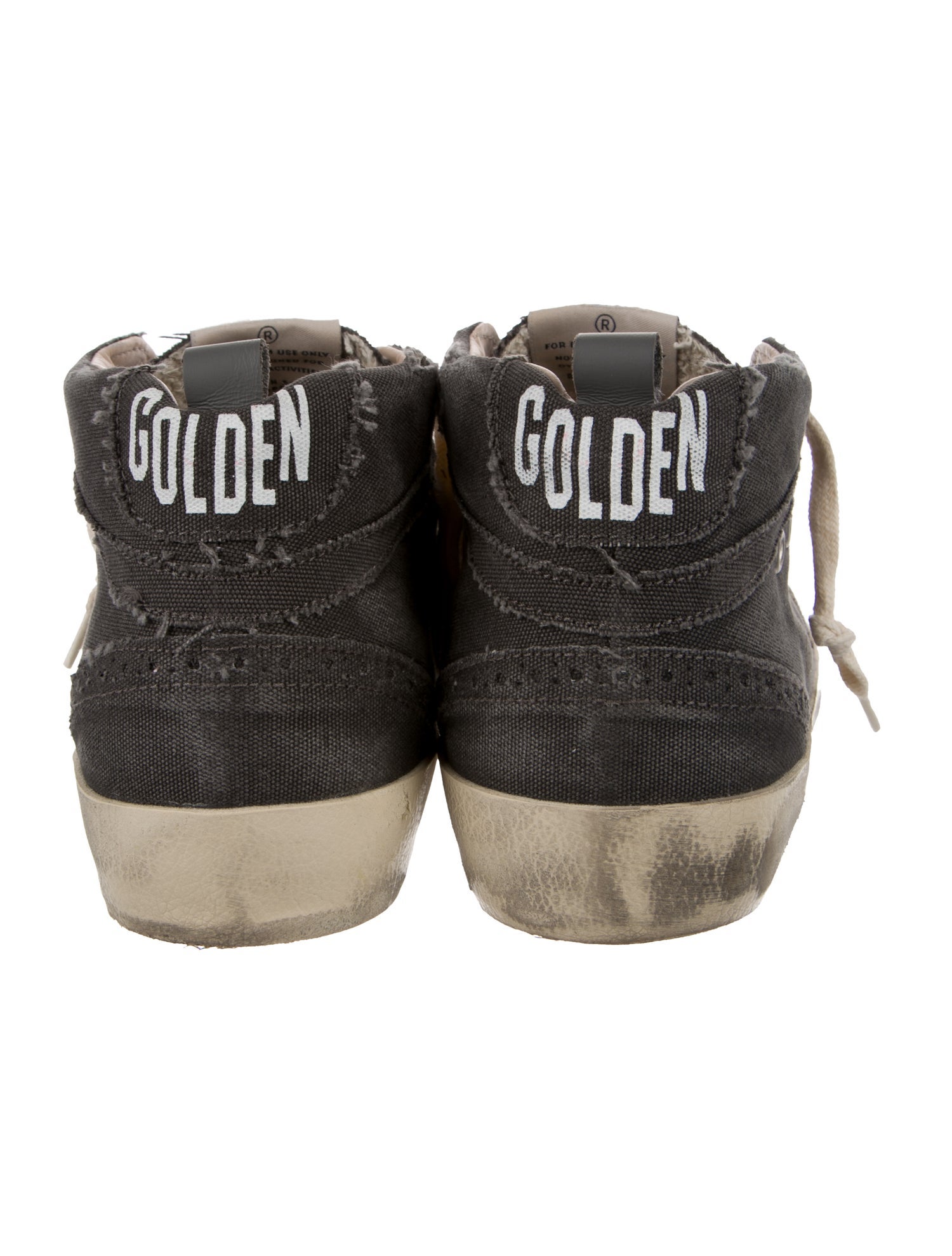 Golden Goose Canvas Distressed Accents Sneakers